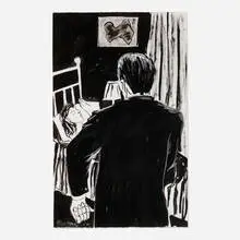 Richard Bosman, Untitled, 1982, ink and pastel on paper