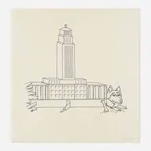 Steve Gianakos, Untitled (City Dog), 1976, ink on paper