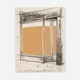 Store Front/Project for Landfall Press by Christo & Jeanne-Claude, 1978, lithograph in colors with collage on Arches, sold Mar 2024