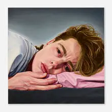 Diane Marsh, Waiting, 1986, oil on canvas