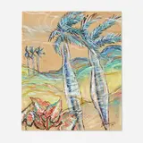 Carlos Enríquez Gómez, Paisaje Cubano, 1954, gouache and ink on board