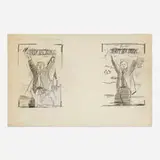 Larry Rivers, Mayor Koch, 1984, graphite and casein collage on paper