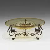 center serving bowl with stand by Napoleone Martinuzzi, sold Aug 2021