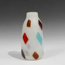 Harlequin vase by attribution Dino Martens, Italy, sold Aug 2021