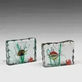 Alfredo Barbini, aquarium blocks with fish, two
