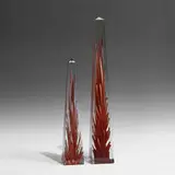 Fiamma (Flame) obelisks, two by Fulvio Bianconi, sold Aug 2021