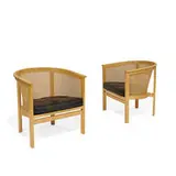 Rud Thygesen and Johnny Sørensen, Kongaserie armchairs, pair, Denmark