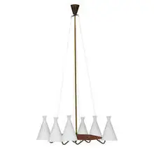 attribution Jo Hammerborg, six-light chandelier