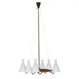 attribution Jo Hammerborg, six-light chandelier