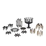 Jens Quistgaard, candleholders, collection of 12