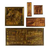 Bernhard Rohne, wall plaques, collection of five