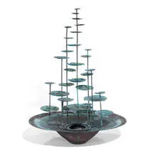 attribution Silas Seandel, modernist fountain