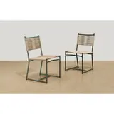 patio dining chairs, pair by Walter Lamb, sold Aug 2021