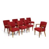 Gilbert Rohde, dining chairs, set of eight