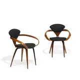Norman Cherner, armchairs, pair