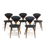 Norman Cherner, dining chairs, set of five