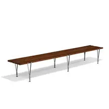 Hugh Acton, long Suspended Beam bench