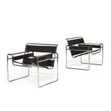 Marcel Breuer, Wassily lounge chairs, pair