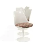 Tulip swivel dining chairs, set of four by Eero Saarinen, sold Aug 2021