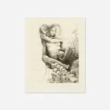 Lisa Yuskavage, Piggyback, 2006, etching on paper