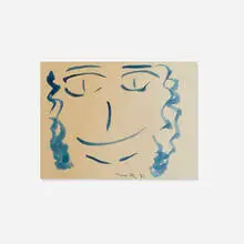 Untitled by Man Ray, 1971, watercolor on paper, sold Apr 2019