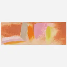 Friedel Dzubas, Untitled, 1973, acrylic on canvas mounted on board