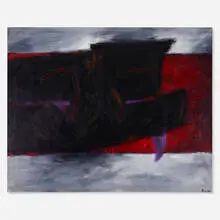 Fernando de Szyszlo, What Rainbow is This Black Rainbow?, c. 1964, oil on canvas
