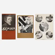 Wallace Berman, Semina Magazine (three original issues), 1957-1963, collage and printed material, photographs