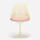 Eero Saarinen, Tulip chair, molded fiberglass, enameled aluminum, vinyl