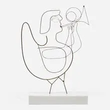 Charles Pollock, Untitled, c. 1975, copper wire, acrylic base