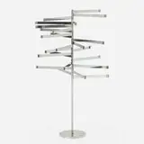 Hugh Acton, prototype magazine rack, c. 1965, chrome-plated steel