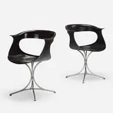 Erwine & Estelle Laverne, Lotus armchairs, pair