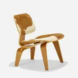 Charles and Ray Eames, Select Edition LCW, 1945 / 2008, cowhide, walnut plywood, rubber