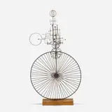 Joseph Burlini, One Wheeler, 1971, enameled steel, beech