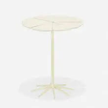 Petal occasional table, model P320 by Richard Schultz, 1960, enameled aluminum, lacquered wood, sold Feb 2019