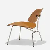 LCM by Charles and Ray Eames, 1946, ash plywood, chrome-plated steel, rubber, sold Feb 2019