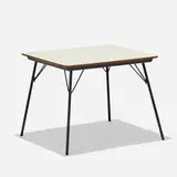Charles and Ray Eames, IT-1 table, 1947, laminate over plywood, enameled steel