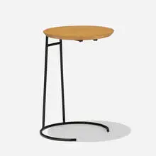 Jens Risom, occasional table, model T-710, c. 1950, enameled steel, maple