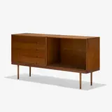 Charles Eames and Eero Saarinen, storage units for the Organic Design Competition, 1940, Honduran mahogany, glass