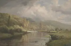 Edward Henry Holder, Untitled, oil on panel 29 x 45cm