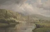 Edward Henry Holder, Untitled, oil on panel 29 x 45cm