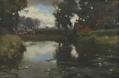 Untitled by David Farquharson, oil on canvas 30.5 x 46cm, sold Mar 2021