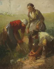 Untitled by Agoston Acs, oil on canvas 51 x 41cm, sold Mar 2021