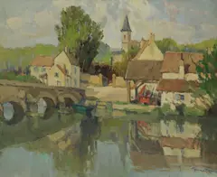 Georges Charles Robin, Untitled, oil on canvas 46 x 54.5cm .