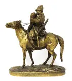 Yevgeny Yevgenyevich Lanceray, Untitled, a gilt bronze figure group