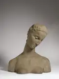 Büste der Knienden by Wilhelm Lehmbruck, 1912, Grauer Steinguss. Höhe: 50,5 cm (19 ⅞ in.), sold Jun 2016