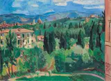 Hans Purrmann, Blick über Florenz, 1935, Öl auf Leinwand