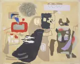 Willi Baumeister, Fra Diavolo (auf Gelb)