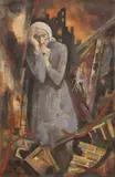 Karl Hofer, Frau in Ruinen, 1945, Öl auf Leinwand