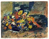 Lovis Corinth, Blumenstilleben, 1923, Deckfarbe auf Velin